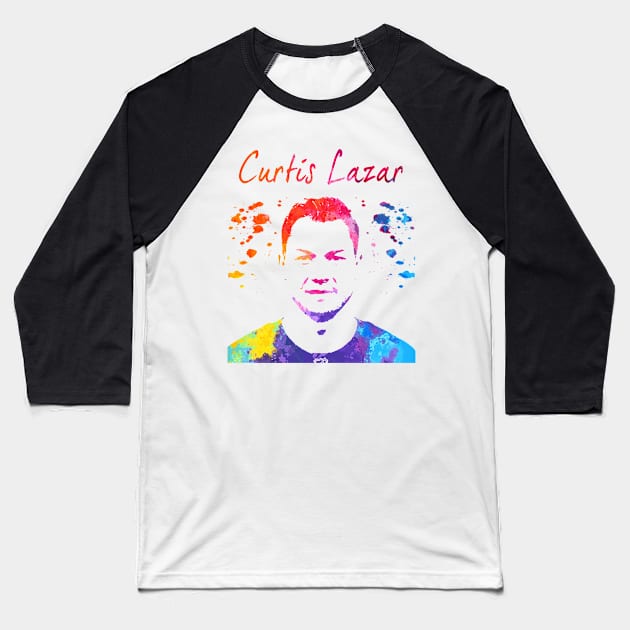 Curtis Lazar Baseball T-Shirt by Moreno Art